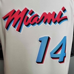 Regata Miami Heat Branca - Nike - Masculina - Lux Esports - Camisas de Futebol