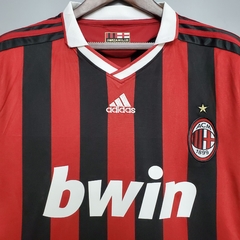 Camisa AC Milan Retrô 09/10 Torcedor Adidas Masculino - Preto e Vermelho na internet