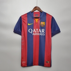 Camisa Barcelona Retrô 14/15 Torcedor Nike Masculino - Azul e Vermelho