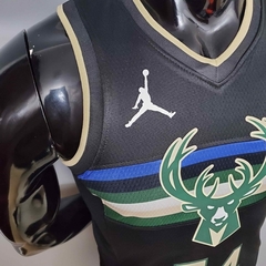 Regata Milkwaukee Bucks Preta - Nike Jordan - Masculina na internet