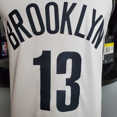 Regata Brooklyn Nets Branca e Preta - Nike - Masculina na internet