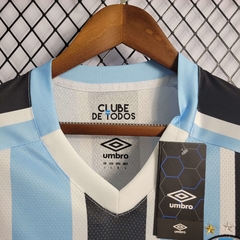 Camisa Grêmio 1 22/23 Torcedor Umbro Masculino - Azul e Preto - loja online