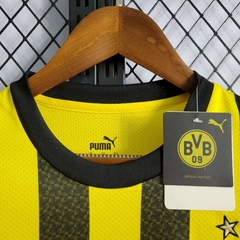 Camisa Borussia Dortmund 1 22/23 Torcedor Puma Masculina - Amarelo e Preto - loja online