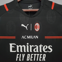 Camisa AC Milan Black 21/22 Torcedor Puma Masculina - Preta - comprar online