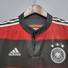 Camisa Seleção Alemanha Retrô 2014 Torcedor Adidas Masculino - Vermelho e Preto na internet