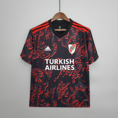 Camisa River Plate Leito do Rio 21/22 Torcedor Adidas Masculina - Vermelha e Preta