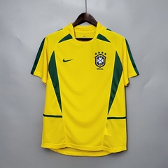 Camisa Seleção Brasileira Retrô 2002 Torcedor Nike Masculino - Amarela