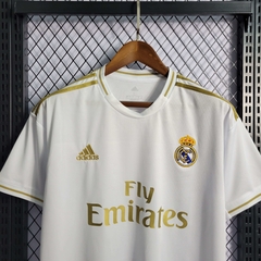 Camisa Real Madrid Retrô 18/19 Torcedor Adidas Masculina - Branca e Dourado na internet