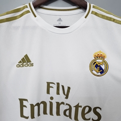 Camisa Real Madrid 1 19/20 Torcedor Adidas Masculino - Branco e Dourada na internet