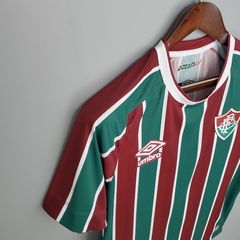 Camisa Fluminense Home 21/22 Torcedor Umbro Masculino - Vermelho e verde - comprar online