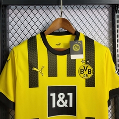 Camisa Borussia Dortmund 1 22/23 Torcedor Puma Masculina - Amarelo e Preto - Lux Esports - Camisas de Futebol