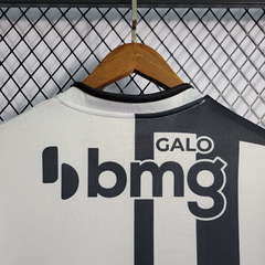 Camisa Atletico Mineiro 50% Comemorativa 22/23 Torcedor Masculina - Branco e preto - Lux Esports - Camisas de Futebol