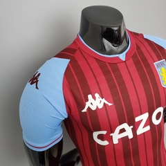 Camisa Aston Villa 1 Jogador Kappa Masculino - Vermelho - Lux Esports - Camisas de Futebol