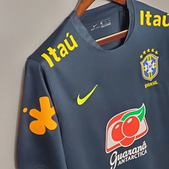 Camisa Seleção Brasileira Treino 21/22 Torcedor Nike Masculino - Azul Escuro - Lux Esports - Camisas de Futebol