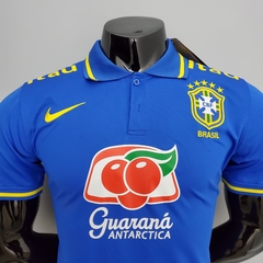 Camisa Seleção Brasileira Treino Polo 21/22 Nike - Azul na internet