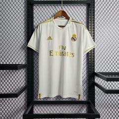 Camisa Real Madrid Retrô 18/19 Torcedor Adidas Masculina - Branca e Dourado - comprar online