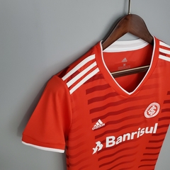 Camisa Internacional I 21/22 Torcedor Adidas Feminina - Vermelho - Lux Esports - Camisas de Futebol