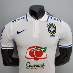 Camisa Seleção Brasileira Treino Polo 21/22 Nike - Branco na internet