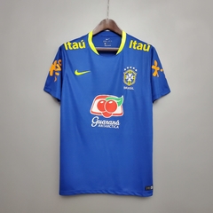 Camisa Seleção Brasileira Treino 21/22 Torcedor Nike Masculino - Azul