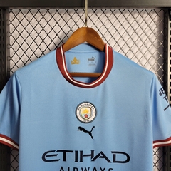 Camisa Manchester City I 22/23 Torcedor Puma Masculina - Azul - Lux Esports - Camisas de Futebol