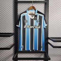 Camisa Grêmio 1 22/23 Torcedor Umbro Masculino - Azul e Preto na internet