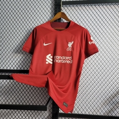 camisa-liverpool-champions-league-vermelha-vermelho-lançamento-lancamento-home-22-23-97-salah