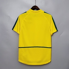 Camisa Seleção Brasileira Retrô 2002 Torcedor Nike Masculino - Amarela