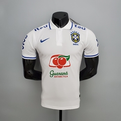 Camisa Seleção Brasileira Treino Polo 21/22 Nike - Branco