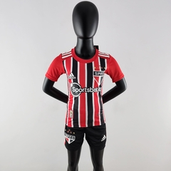 Kit Infantil São Paulo II 2022/23 - Vermelho Adidas