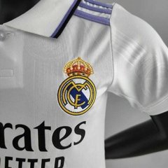 Kit infantil Real Madrid I 22/23 - Nike - Branco - loja online