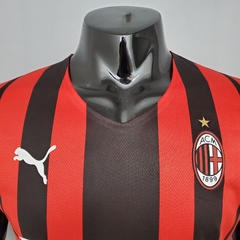 Camisa AC Milan 1 21/22 Jogador Puma Masculino - Vermelho e Preto na internet