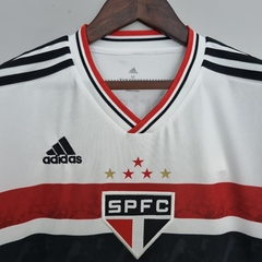 Camisa São Paulo I 22/23 Torcedor Adidas Masculino - Branca - Lux Esports - Camisas de Futebol