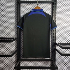 Camisa Atlético de Madrid Away 22/23 Torcedor Nike Masculino - Preto e Azul - Lux Esports - Camisas de Futebol