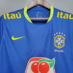 Camisa Seleção Brasileira Treino 21/22 Torcedor Nike Masculino - Azul - loja online