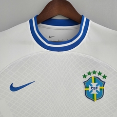 Camisa Seleção Br@z!l Edição Conceito 22/23 Torcedor Nike Masculina - Branca - Lux Esports - Camisas de Futebol