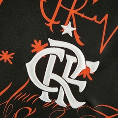 Camisa Flamengo Pré-Jogo 22/23 Torcedor Adidas Feminina - Preta e Vermelha - loja online