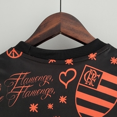 Camisa Flamengo Pré-Jogo 22/23 Torcedor Adidas Feminina - Preta e Vermelha na internet