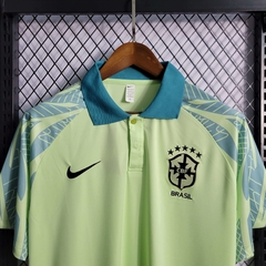 Camisa Seleção Br@z!l Polo 22/23 Torcedor Nike Masculina - Verde na internet