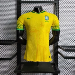 Camisa Seleção Brasileira Cristo Redentor 22/23 Jogador Nike Masculino - Amarela