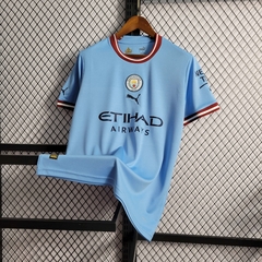 Camisa Manchester City I 22/23 Torcedor Puma Masculina - Azul - comprar online