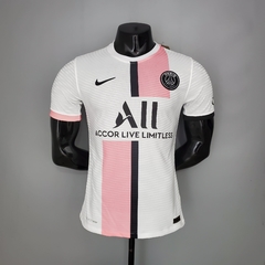 Camisa PSG 2 21/22 Jogador Nike Masculino - Rosa e Branco