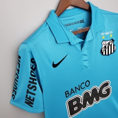 Camisa Santos Retrô 12/13 Torcedor Nike Masculino - Azul bebê - Lux Esports - Camisas de Futebol