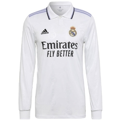 Camisa Real Madrid Manga Longa 22/23 Torcedor Adidas Masculino - Branco