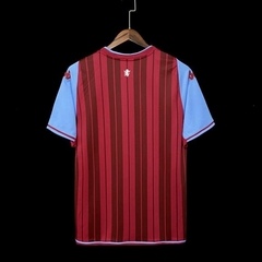 Camisa Aston Villa Home 21/22 Torcedor Kappa Masculino - Vermelho Vinho - comprar online