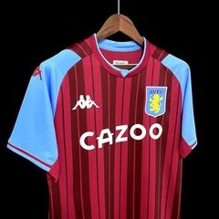 Camisa Aston Villa Home 21/22 Torcedor Kappa Masculino - Vermelho Vinho na internet