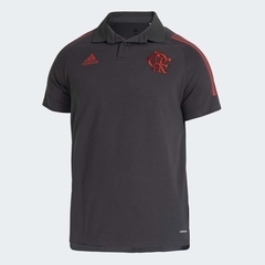 Camisa Flamengo Polo 21/22 Torcedor Adidas Feminina - Preta