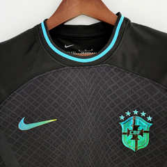 Camisa Seleção Brasileira Edição Conceito 22/23 Torcedor Nike Masculina - Preta - Lux Esports - Camisas de Futebol