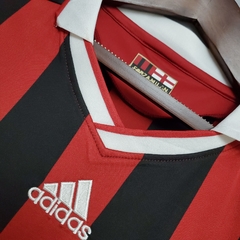 Camisa AC Milan Retrô 09/10 Torcedor Adidas Masculino - Preto e Vermelho - Lux Esports - Camisas de Futebol