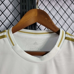 Camisa Real Madrid Retrô 18/19 Torcedor Adidas Masculina - Branca e Dourado - Lux Esports - Camisas de Futebol