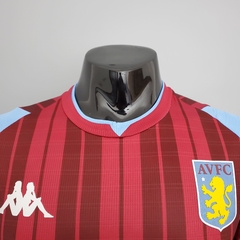 Camisa Aston Villa 1 Jogador Kappa Masculino - Vermelho - loja online